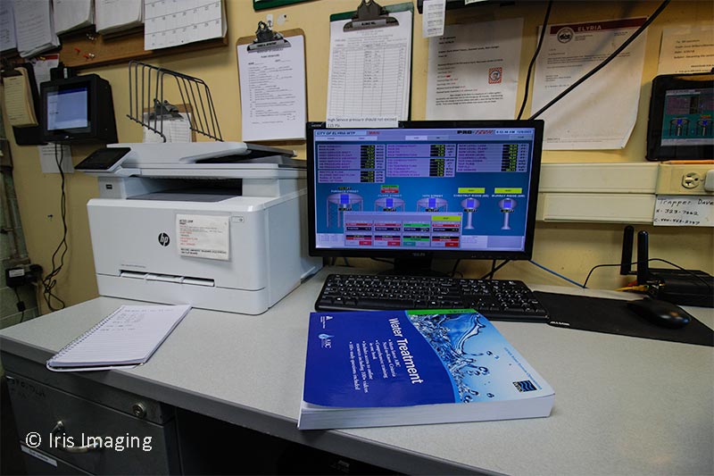 Water tower are constantly monitored for levels