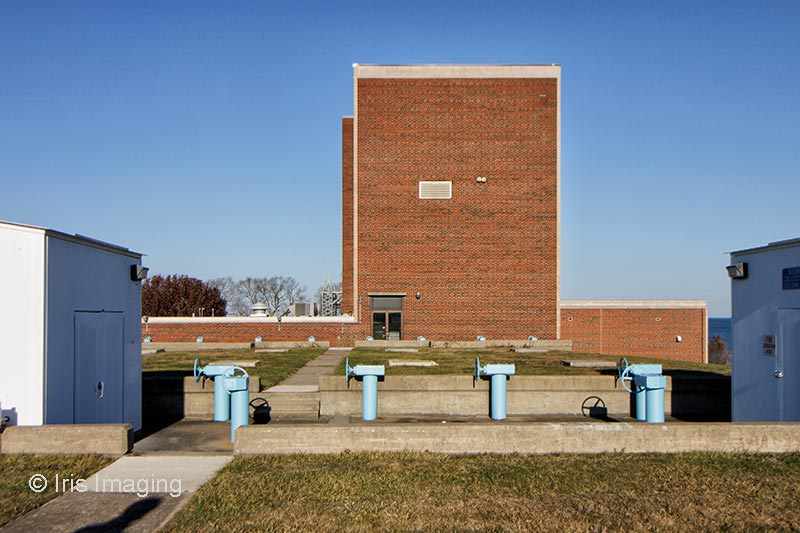 The water is removed from the sludge under ground.