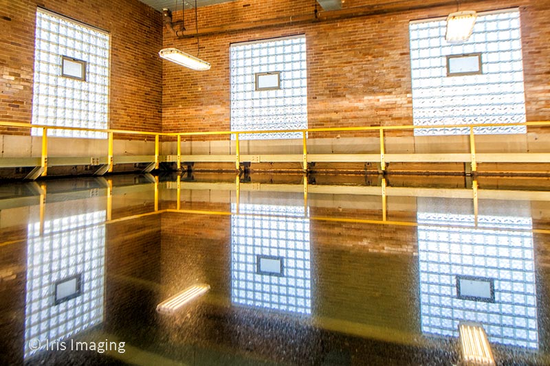 The removal of solids from the water supply