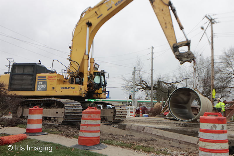 Elyria new sewer lines