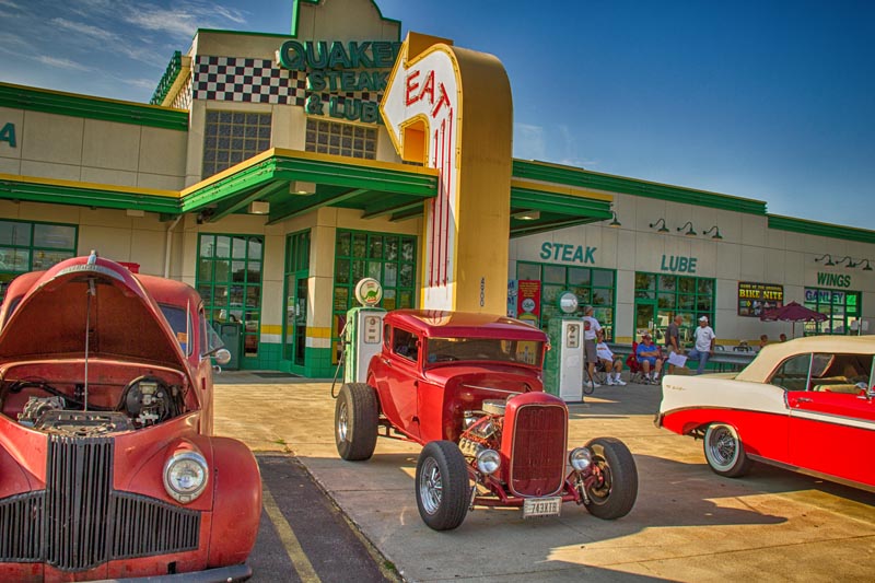 Summer sunday auto show at Quaker Steak and Lube in Sheffield Village
