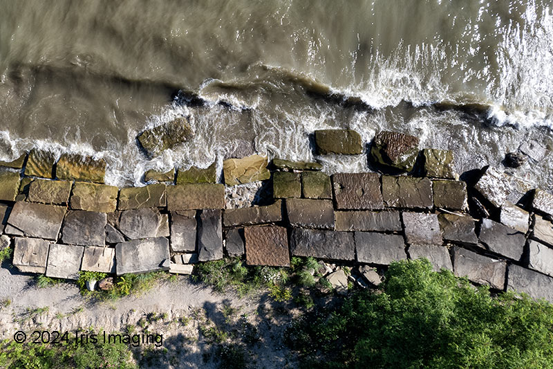 Erosion project along the Lake Erie