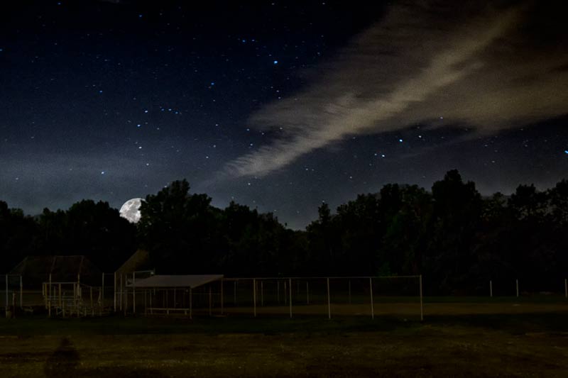 Elyria Carlisle Reservation Ball Fields at night